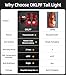 OKLPF Rear Brake Tail Light Compatible With 2003 2004 2005 2006 Chevy Silverado 1500 1500HD 2500 2500HD 3500,Replace Red Taillight Assembly,Included Bulbs and Harness,Driver and Passenger Side