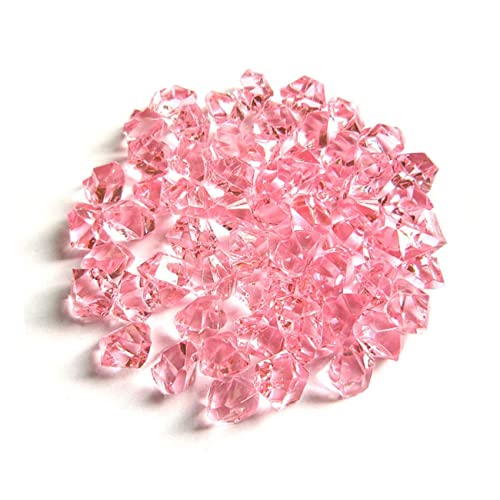 MAGICLULU 150Pcs Acrylic Crystal Stones Transparent DIY Decorative Rocks Craft Stone for Vases Aquariums and Home Decor