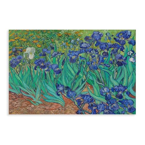 Poster vintage Irises Van Gogh pour sublimer la chambre et le bureau