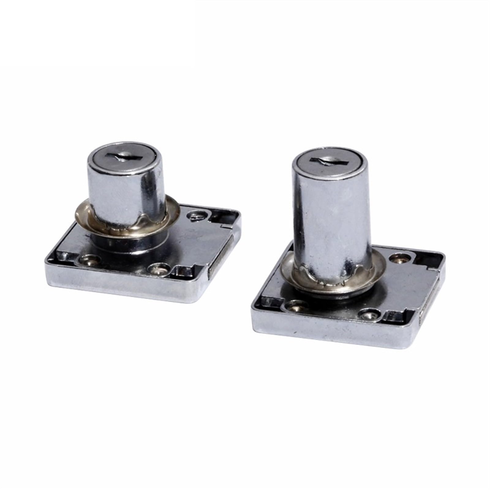 138-22A zamek do szafki ze stopu aluminium, 40 x 40 mm, średnica 19 mm, klucz podobny lub inny zamek do szafy szufladowej, 1 szt. (inny klucz 32 mm)