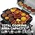 Royal Gourmet GT2003 Portable 2 Burner Propane Gas Grill with Stand and Warming Rack, 2-in-1 Grill Griddle Combo with 17,000 BTUs Output forCamping, Tailgating, Backyard, Gray