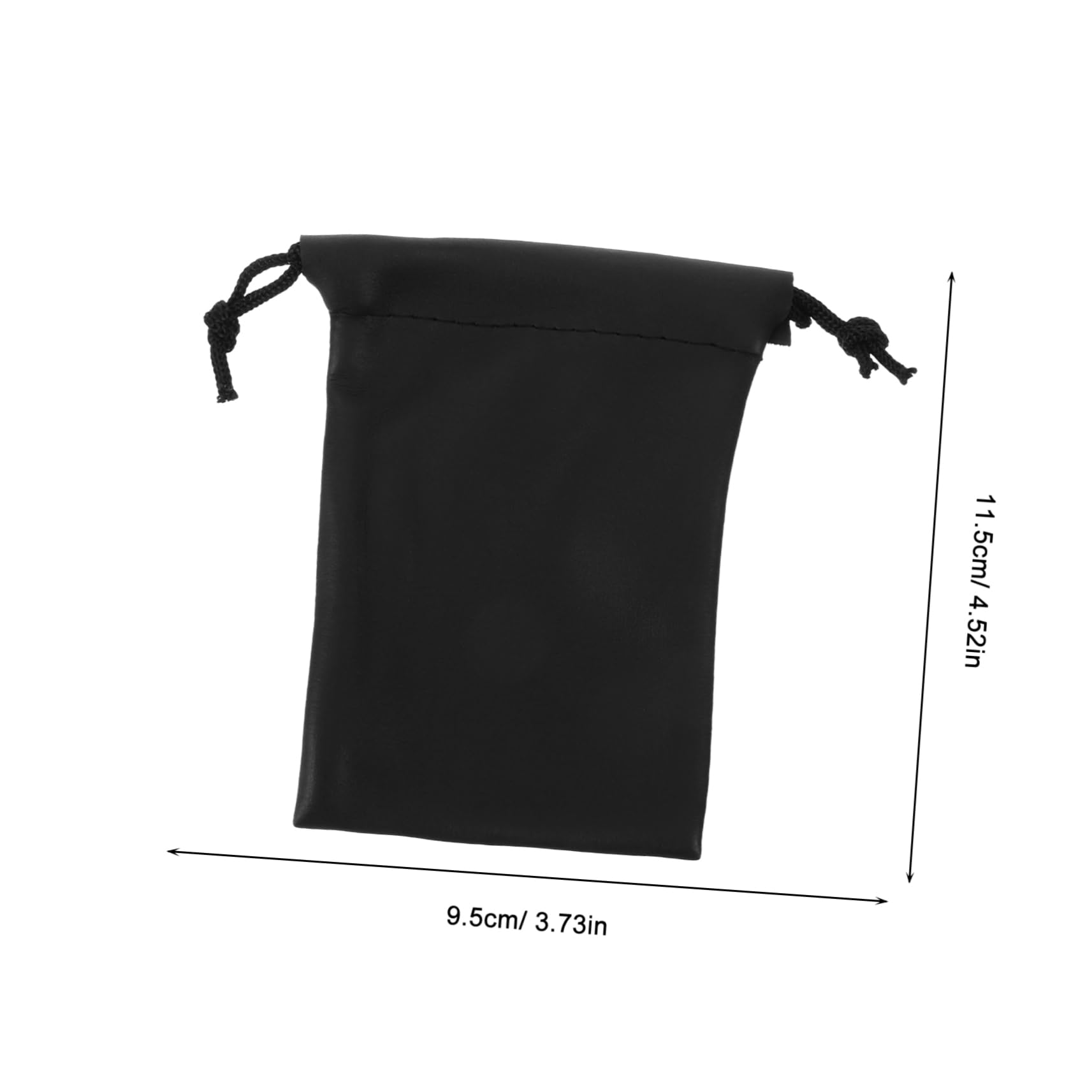 VICASKY 4Pcs Mic Pouch Drawstring Carrying Bag Compact PU Microphone Storage Case for Travel Interviews and Business Trips Protects Against Dirt and Debris