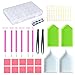 Price comparison product image Jatidne DIY Diamond Painting Accessories Full Kit with Diamond Art Tool, Embroidery Box for Earrings, Beads, Necklace