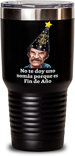 Regalo para new year vaso de vino y blanco no te doy una nomas