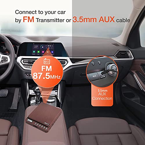 Portable Cd Player With Bluetooth And Fm Transmitter Rechargeable Bluetooth Cd Player 2000Mah Cd Players With Speakers Dual Headphones Jack Anti-Skip Cd Player For Car Home Adults Kids #TOP3