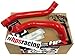 HPS 57-1305-RED Reinforced Red Silicone Radiator Hose Kit Coolant for Chevy 10-15 Cama