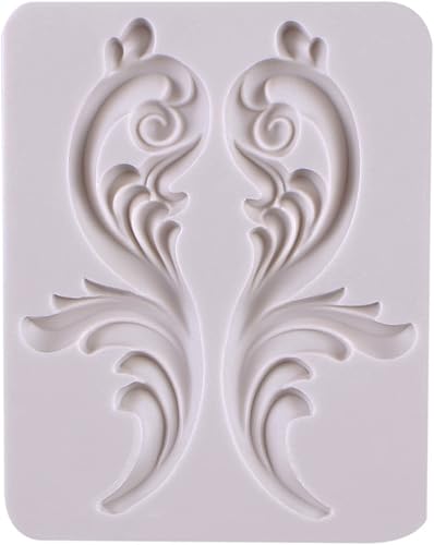 Miniatura 9 de Molde barroco para fondant, molde de silicona para decoración de pasteles de chocolate, para cumpleaños, boda, decoración de cupcakes, arcilla de