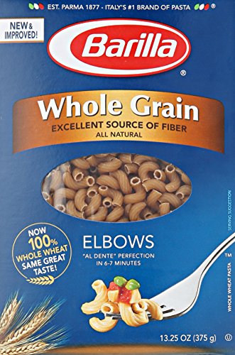 Barilla Whole Grain Pasta, Elbows, 13.25 Ounce