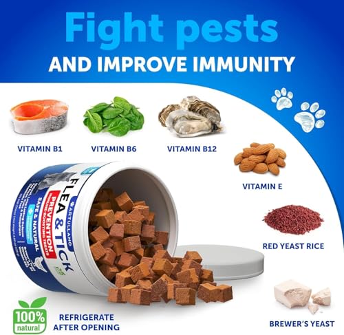 Flea Treatment for Cats - Natural Flea and Tick Prevention Supplement for Cats, Kittens - Chewable Daily Oral Pills with Vitamins - 135 Soft Chews - Dental Treats, Digestive Health, Immune Support - Image 6