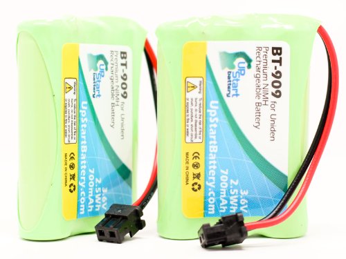 2 Pack - Replacement for Uniden DCT-758 Battery - Compatible with Uniden Cordless Phone Battery (700mAh 3.6V NI-MH)