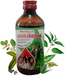 Branolia's Kulerron Ayurvedic Herbal Syrup with Kulekhara Extract, 200ml Price In India