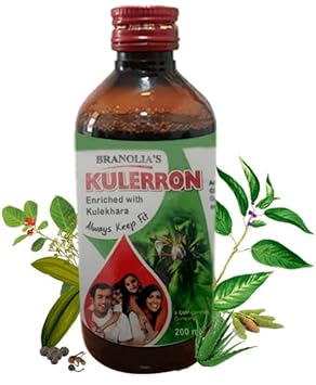 Branolia's Kulerron Ayurvedic Herbal Syrup with Kulekhara Extract, 200ml