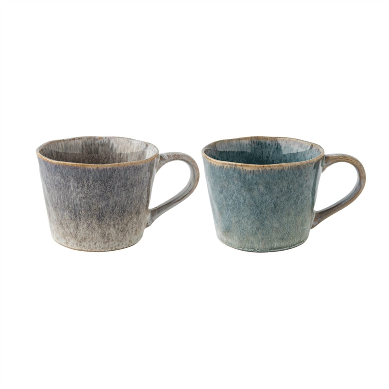 Tazas de café de porcelana con 350ml de capacidad para desayunos en pareja