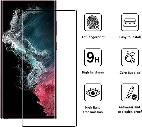 Image of STP FEEL Sansung Galaxy Note 20 Ultra Advanced Black Border Tempered Glass Protector Full Glue Edge to Edge Screen Protector Guard Protector (Pack of 1)