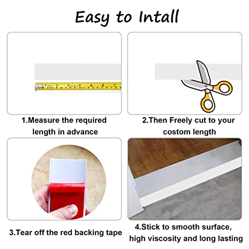 Floor/Door Flat Transition Strip & Self Adhesive Floor Vinyl Floor Edge Trim Laminate Floor Gap Covering Joining Strip #TOP1