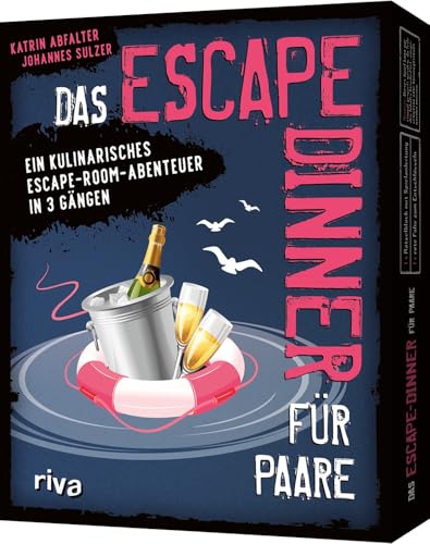 Das Escape-Dinner für Paare: Ein kulinarisches Escape-Room-Abenteuer in 3 Gängen. Geschenk für Paare, Fans von Escape Room, Rätseln. Zu Geburtstag, ... Jahrestag, Weihnachten, Spieleabend. Ab 12 J.