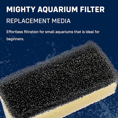 Image of SubstrateSource Mighty Aquarium Filter HOB Replacement Media - Replacement for Fish Tank Filters, Hang-on-Back Small Aquarium Filter, Replacement Filter Cartridge - XS MG02 Replacement Sponge, 2-Pack