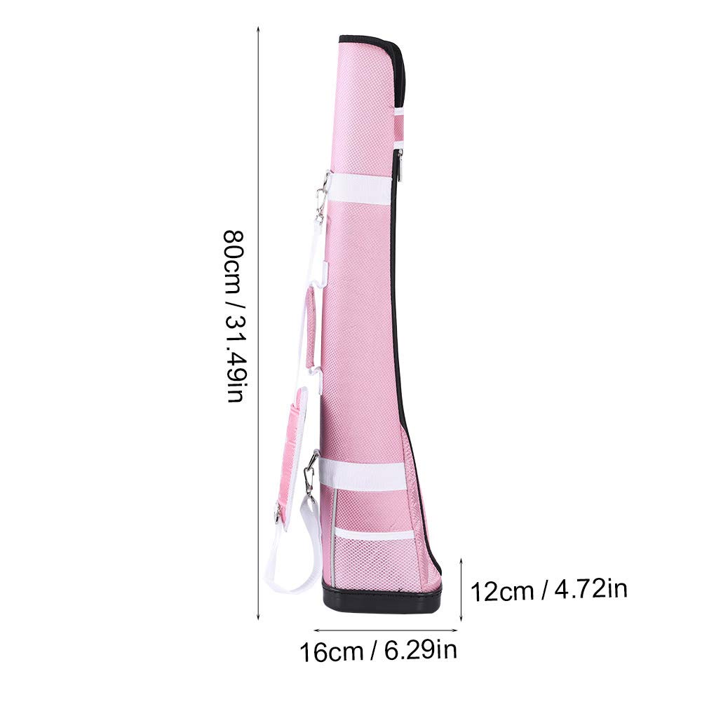 Yinhing Bolsa de Almacenamiento Portátil Bolsa de Práctica de Nailon con Bolsillo con Cremallera Correa para el Hombro para 3 Palos Diseño Liviano