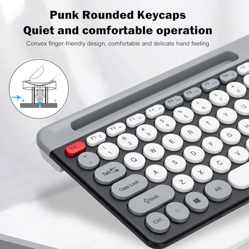 Combo de teclado y ratón inalámbrico Bluetooth de membrana recargable de 2.4G 7