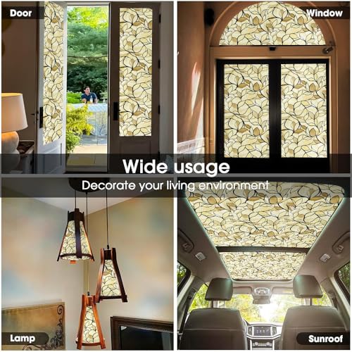 Vinilo decorativo beige 40x300 cm para ventana miniatura 5
