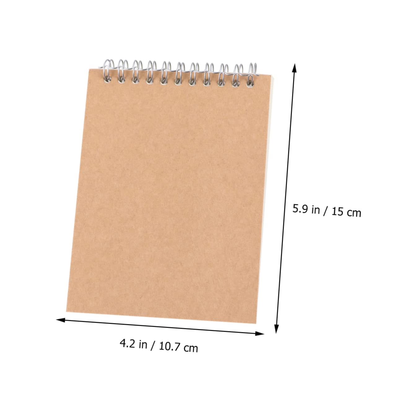 Tofficu Schulheft Kraft Notizbuch 12 Stücke Papier Blanko