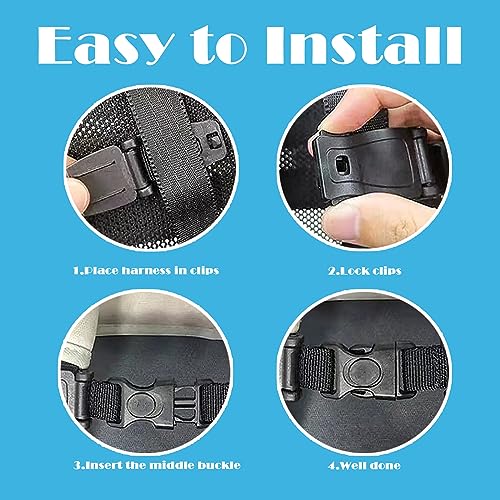 Image of Seat Chest Harness Clip,Anti Escape Seat Strap Baby Harness Chest Clip,Baby Anti-Slip Safety Strap,for Baby Seats,Strollers,High Chairs,Baby Carrier,Schoolbags,Adjustable from 6.69 inchto 8.35 inch
