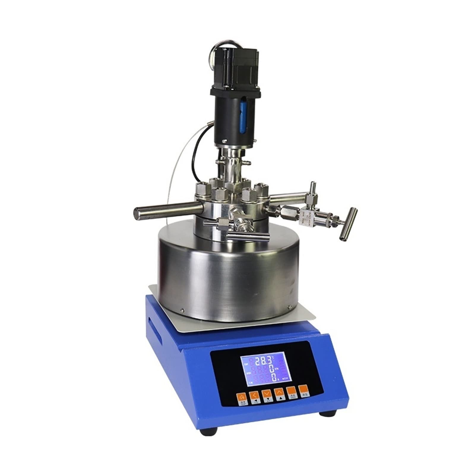 Agitador magnético, Equipo de laboratorio de calentamiento de aceite de transferencia de calor de agitación mecánica de autoclave de reactor de alta presión(TGYF-C-250ml)
