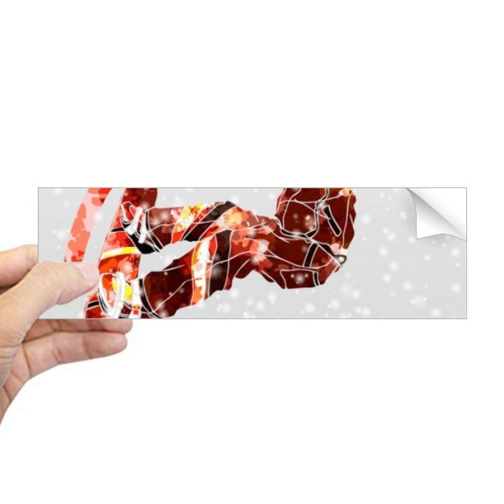 Autocollant de skateboard rectangulaire motif aquarelle