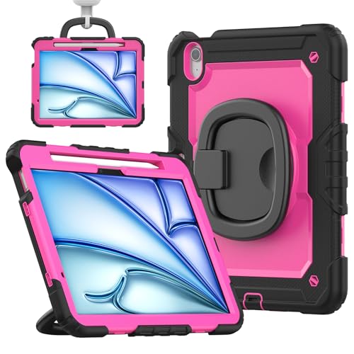 Coque iPad Air 11 Pouces 2024 triple couche ultra robuste antichoc à 360