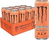 Monster Dragon Iced Tea Peach Tea, 23 Fl Oz (Pack of 12)