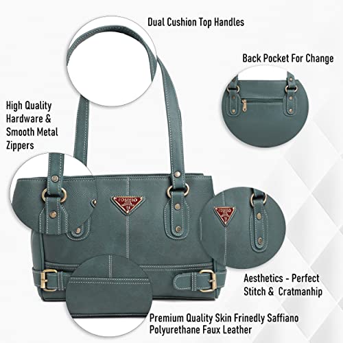Image of Fostelo Women's Nightingale Satchel Tote Handbag for Women | Ladies Purse | Stylish Shoulder Bag | Gift For Women