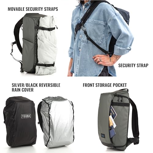 Image of Tenba Solstice v2 16L Sling Bag for DSLR and Mirrorless cameras and lenses, including supertelephoto zooms - Gray (636-433)