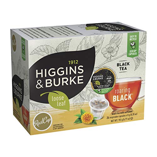 Higgins & Burke Roaring Black, Loose Leaf, Black Tea, Keurig K-Cup Brewer Compatible Pods, 24 Count #TOP3