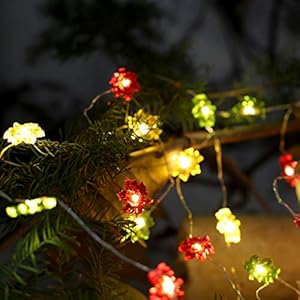 Fall fairy lights cute string lights with thanksgiving decor fall garland with lights battery operated for fall lights indoor decoration maple fairy  urban country home decor