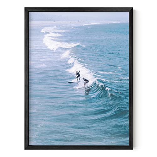 HAUS AND HUES Surfing Poster Beach Room Decor Surfer Art Prints