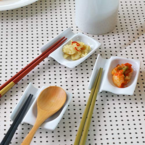 Amazon｜cerapockke カフェのお箸＆スプーン置き 深皿タイプ 3個