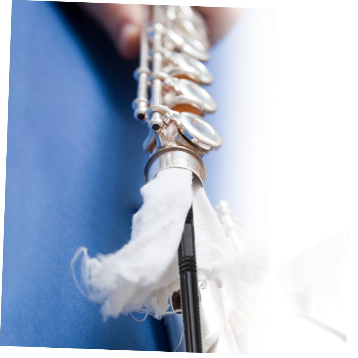 NULYLU Flute Cleaning Supplies Kit Flute Cleaning Rod Flute Clean Cloth Professional Results