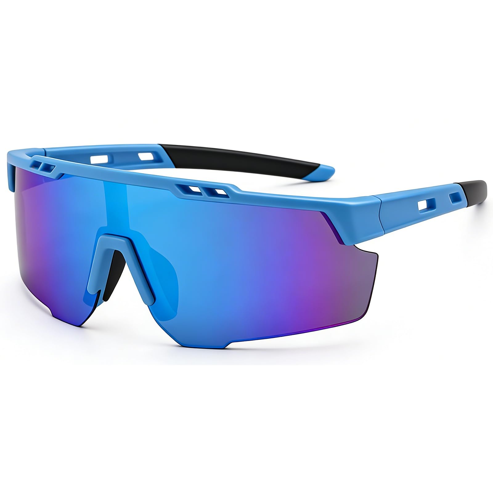 Sonnenbrille Kinder Fahrradbrille Jungen Mädchen - TR90 Flexiblem Rahmen Schnelle Brille Verspiegelt Jugendliche Sportbrille für UV Schutz