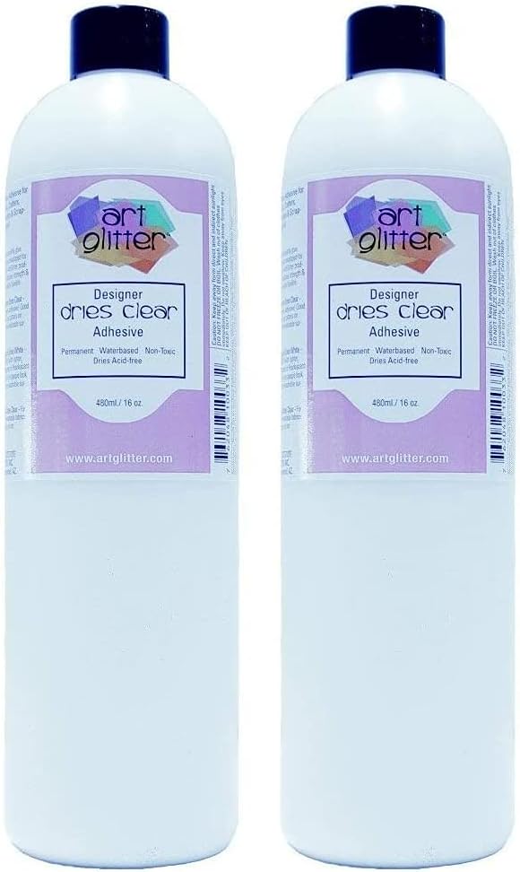 Art Institute Glitter Refill Bottle, 8 oz - Single Pack, 4336846143 Dries Clear Adhesive Glue 8 Ounce (Flat Cap) Re : Arts, Crafts & Sewing