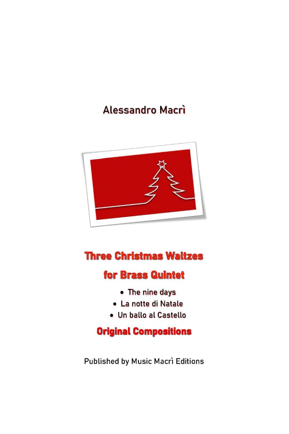 Three Christmas Waltzes for Brass Quintet