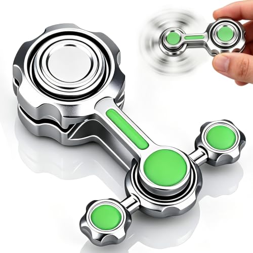 Image of Fidget Spinner Metal Toy for Kids Adults, Cool Gadget Finger Hand Spinner Roller Desk Toy, Sensory Anxiety Stress Relief Autism ADHD Toy for Christmas Stocking Stuffer Gift for Boys Teen Men