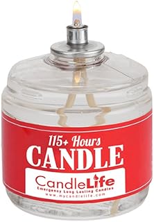 CandleLife Emergency Survival Candle 115 Hours Long Lasting Burning Time