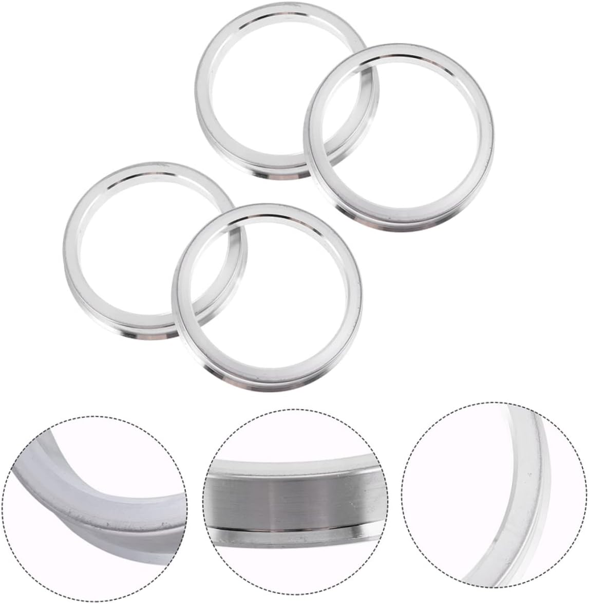 Wheel Hub Centric Rings 66.45-57.1 Aluminum Alloy Car Wheel Hub Ring for Aesthetic Enhancement