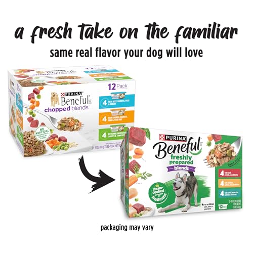 Purina Beneful Freshly Prepared Blends Wet Dog Food Variety Pack with Beef, Chicken, or Lamb Dog Food - (Pack of 12) 10 oz. Tubs - Image 2