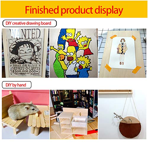 Unfinished Wood, 15 Pack Balsa Wood Sheets, Basswood Thin Craft Wood Board For House Aircraft Ship Boat Arts And Crafts, School Projects, Wooden Diy Ornaments (150X100X2Mm) #TOP5