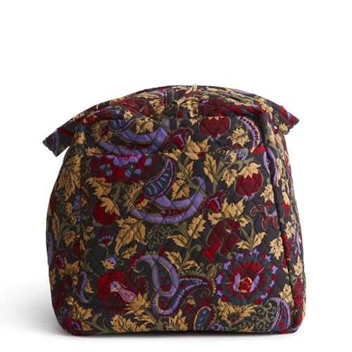 Image of Vera Bradley Women's Large Original Duffel Bag-Premium Cotton Travel, Iconic Paisley Green Jacket, One Size