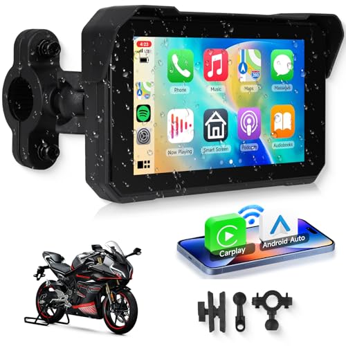 Hodozzy (zhW[) I[goC CarPlayXN[ - CXCarPlay/AndroidI[g/~[N 5C` IP68 h^b`XN[ ߉\ȃ}Egt Bluetooth 蓮HDfBXvC I[goC