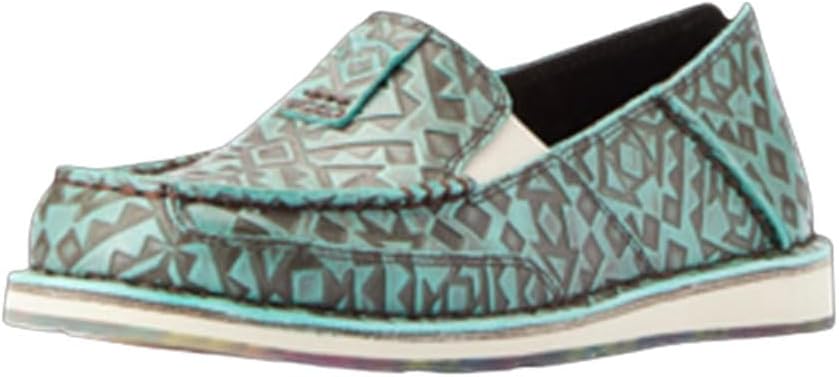 ARIAT Women's Cruiser Sneaker, Turquoise Blanket Emboss, 11