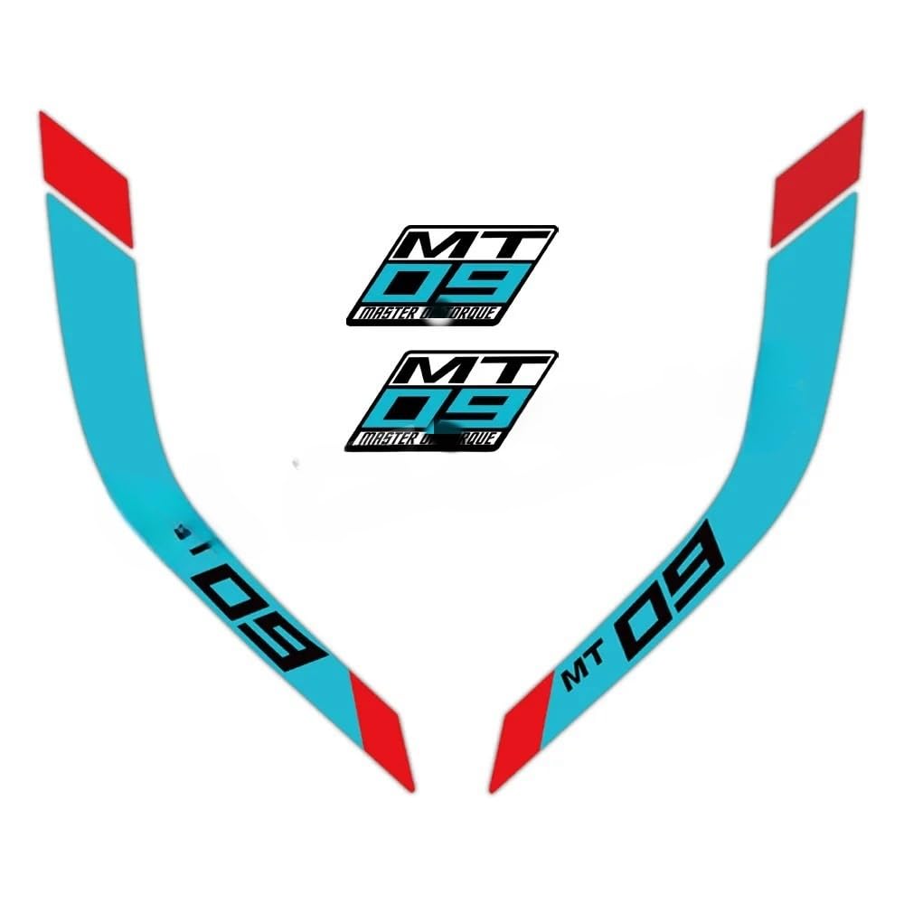 for Ya&maha MT-09 MT09 Mt 09 FZ-09 FZ09 2014-2023 Motorcycle Fuel Tank Stickers Stripe Decals Accessories Motorcycle Tank Pad