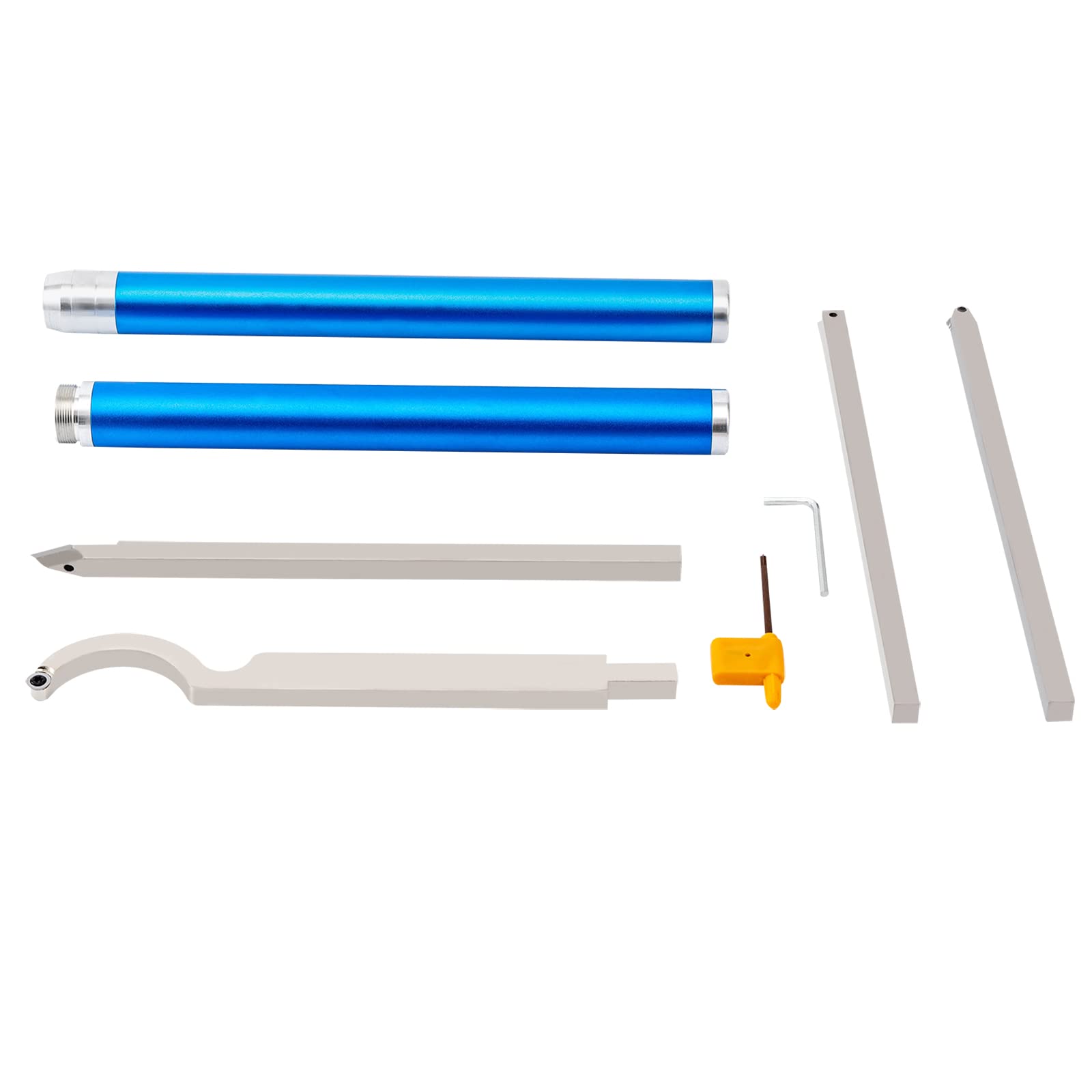 Utensili per tornio, set di utensili rotanti in legno, utensili rotanti in metallo duro con forma di diamante, rotondi, frese quadrate, tornitura intercambiabile, per fai da te o carpentieri